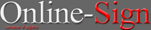 Online Sign free printable signage
