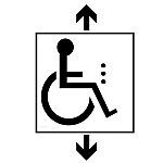 ascenseur accessible signe