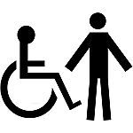 toilettes accessibles signe