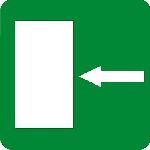 sign keywords :  arrow arrows direction directional directions door doors evacuation evauation exit fire green left way white