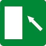 sign keywords :  arrow arrows direction directional directions door doors evacuation evauation exit fire green left up way white