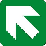 sign keywords :  arrow arrows direction directional directions evacuation evauation exit fire green left up way white