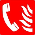 téléphone incendie signe