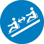 keep a safe distance between sleds  toboggans  