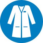 Wear laboratory coat 