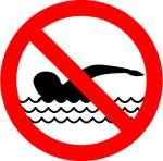 Ne pas nager signe