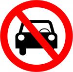 voitures interdites signe