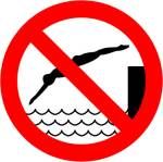 No diving