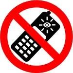 téléphones caméra interdit signe