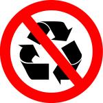 Gebruik dit punt niet te recyclen