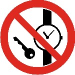 No metal articles or watches