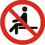 Interdiction de s’asseoir signe