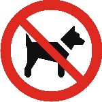 Mitführen von Hunden verboten