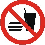 Verboden te eten en drinken