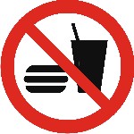 No eating or drinking