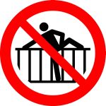 Do not cross barrier 