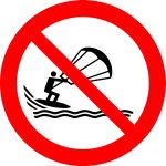 No kite surfing 