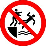 No pushing into water 