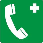 Téléphone d'urgence signe