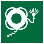 Lifebuoy with line and light 