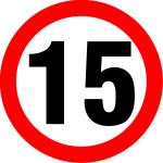 sign keywords :  drive limit miles mph red speed traffic