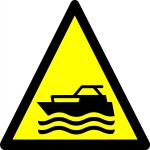 Attention à la zone embarcations motorisées signe
