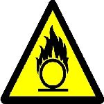 Warning oxidising material