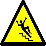 Caution stairs