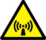 Warning non ionizing radiation
