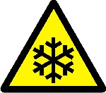 Warning Low temperatures and freezing conditions
