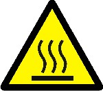 Danger hot surface