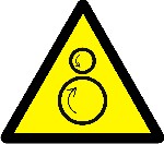 Warning counterrotating rollers