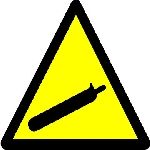 Caution compressed gas