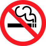 English Smoking Ban : NE PAS FUMER signe