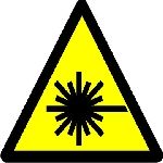 Caution Laserstrahl