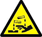 Substances corrosives signe